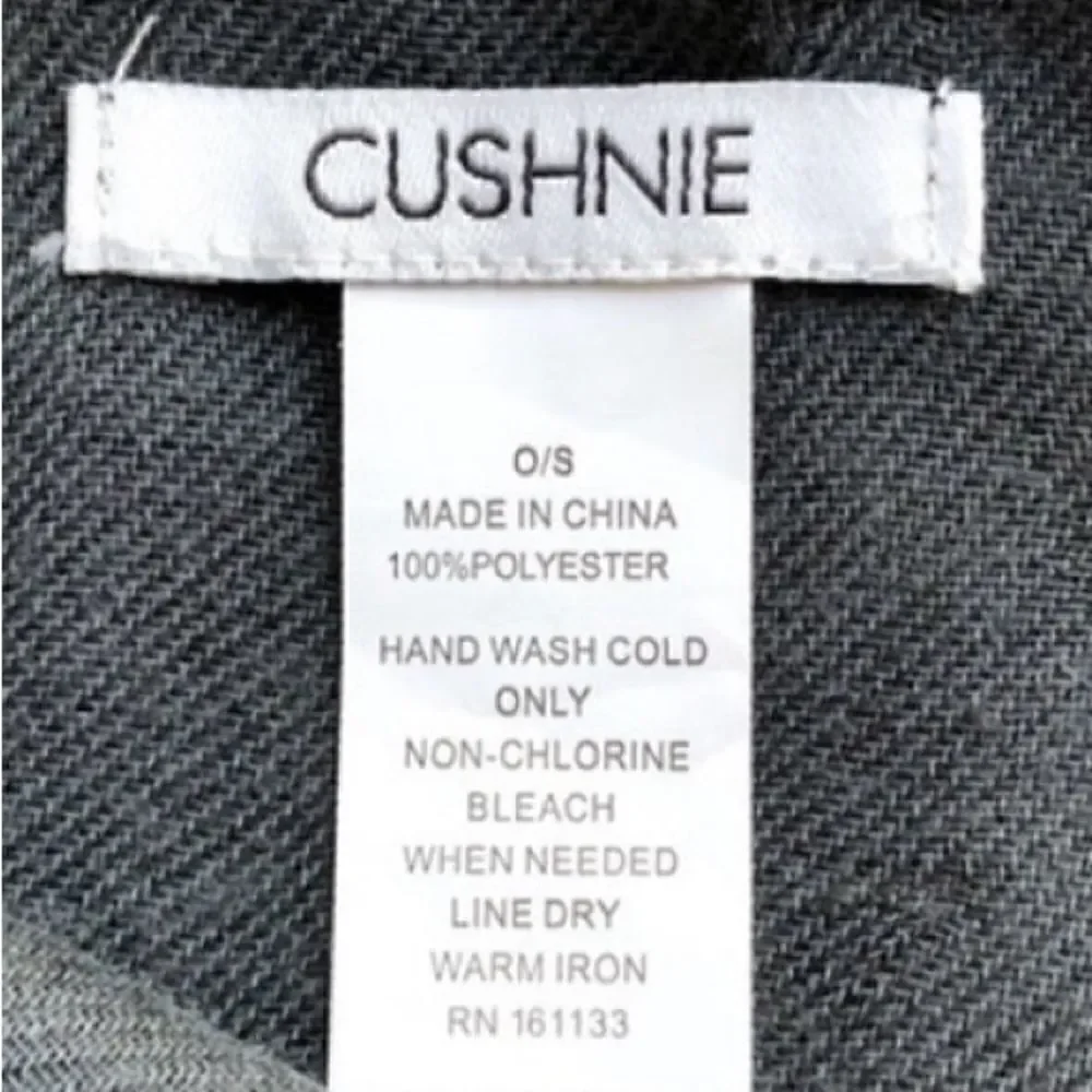 NWT-Cushnie One Size Grey Horizon Ombre Scarf Women's Rachel Zoe Curateur Box